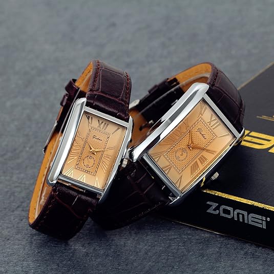 0NE: Luxury Wrist Watch Minimalist Men Square Dial Business Style Leather Strap Quartz Analog