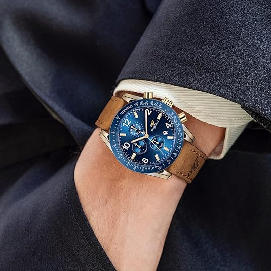 ONE: Luxury Wrist Watch Minimalist Men Square Dial Business Style Leather Strap Quartz Analog