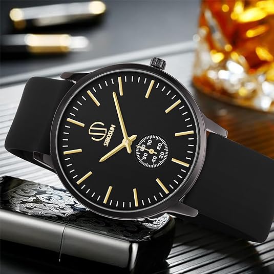 ONE: Luxury Wrist Watch Minimalist Men Square Dial Business Style Leather Strap Quartz Analog