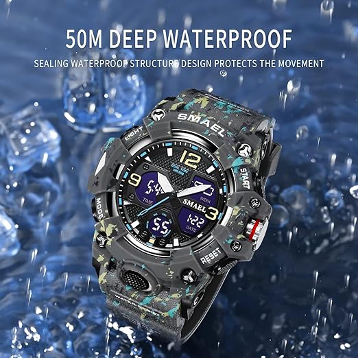 ONE: Men's Watches Multi Function Military S-Shock Sports Watch LED Digital Waterproof