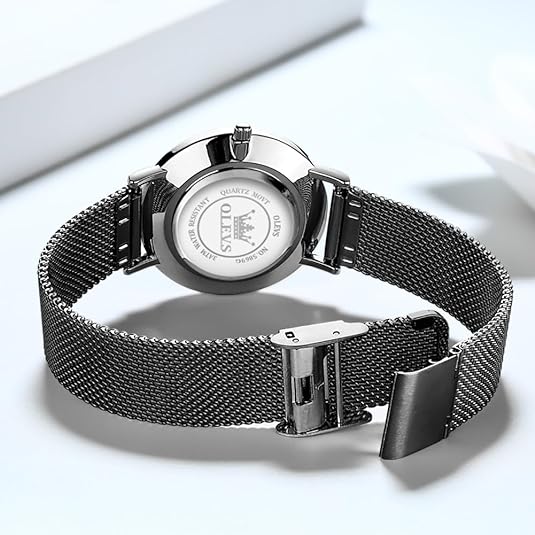 ONE:  Luxury Elegant Watch and Bracelet Set for Women:  Rhinestone with Bangles Starry Sky