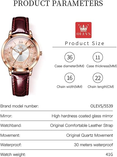 ONE:  Luxury Elegant Watch and Bracelet Set for Women:  Rhinestone with Bangles Starry Sky
