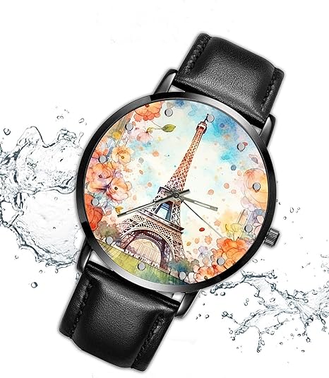 Copy of ONE: Wrist Watch for Men and Women Color: Vintage Paris Eiffel Tower on