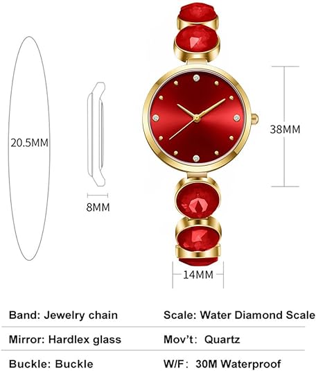 ONE: Luxury Elegant Wrist Watch for Women Analog Quartz Rhinestone  Bangle Bracelet Jewelry