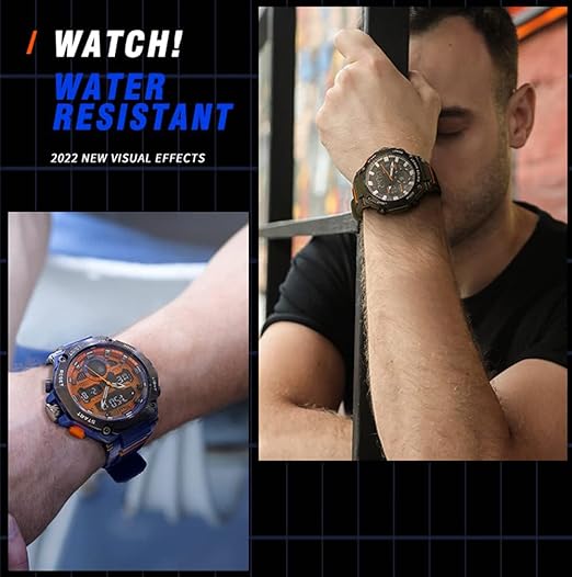 ONE: Men's Watches Multi Function Military S-Shock Sports Watch LED Digital Waterproof