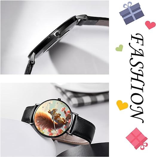 ONE:  Wrist Watches for Men and Women Color: Squirrel