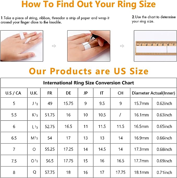 Moissanite Rings for Women, 1CT Lab Created Diamond Engagement Rings, D Color VVS1 Clarity Brilliant Round Cut, White Gold Plated S925 Sterling Silver Wedding Ring