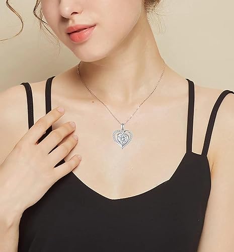 ONE : 💎Pendant Heart Necklace 💎 MOISSANITE DIAMOND 3 Carats D Color VVS1 Clarity 18K Gold Plated OVER 925 Sterling Silver Necklace for Women