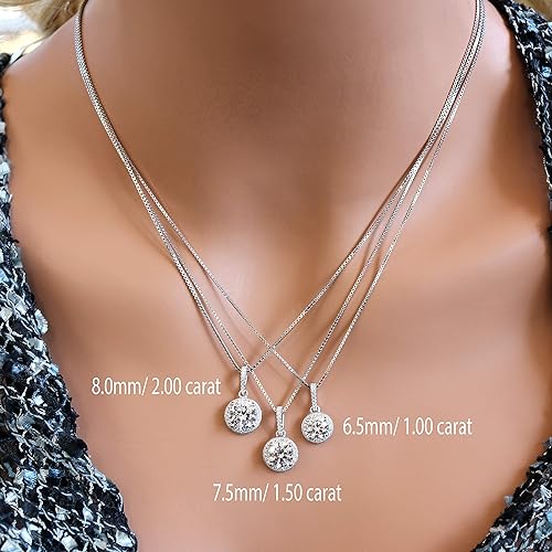 ONE :💎Pendant Necklace 💎 " Pure Brilliance 1.0 CT Zirconia YELLOW GOLD PLATED
