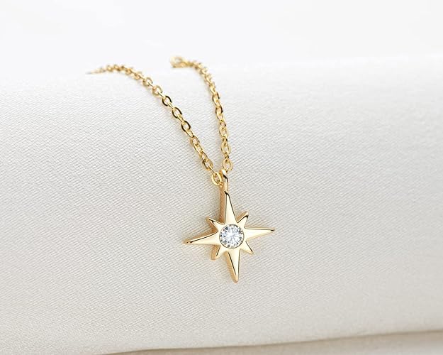 ONE :💎Pendant Necklace💎 Color: Starburst-Yellow MOISSANITE DIAMOND 18k YELLOW GOLD PLATED OVER 925 STERLNG SILVER