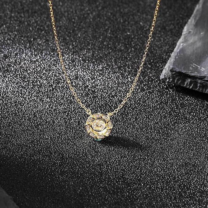 ONE :💎Pendant Necklace 💎 It dances and shines, eternity and infinity YELLOW GOLD PLATED