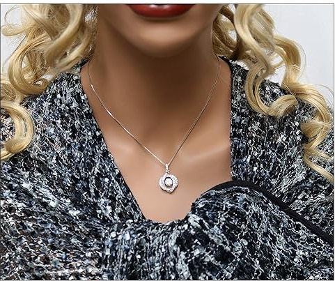 ONE :💎Pendant Necklace 💎 The "Dancing Stone" Pure Brilliance Zirconia