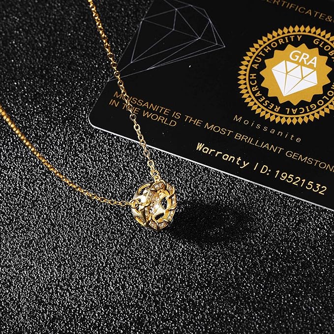 ONE :💎Pendant Necklace 💎 It dances and shines, eternity and infinity YELLOW GOLD PLATED