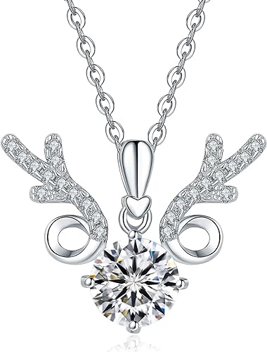 ONE :💎Pendant Necklace 💎MOISSANITE DIAMOND - 925 STERLING SILVER and Solid D Color VVS1 Clarity adjustable Chain