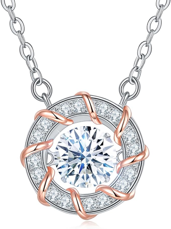 ONE :💎Pendant Necklace 💎 It dances and shines, eternity and infinity SILVER