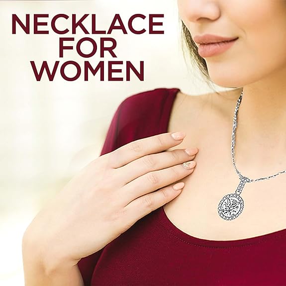 ONE : 💎Pendant Necklace 💎 MOISSANITE DIAMOND Style: Eternally Round Cut  D Color VVS1 Clarity 14K White Gold Plated OVER 925 Sterling Silver Necklace