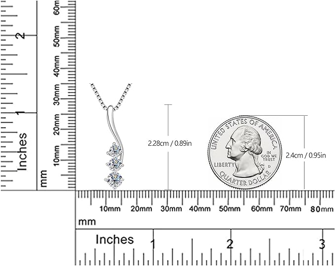 ONE :💎Pendant Necklace 💎 MOISSANITE DIAMOND Color: STONES The sizes are 3mm, 3.5mm, 4mm.