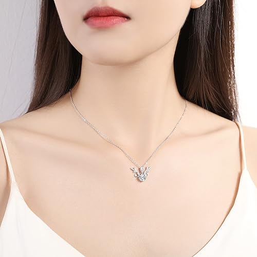 ONE :💎Pendant Necklace 💎MOISSANITE DIAMOND - 925 STERLING SILVER and Solid D Color VVS1 Clarity adjustable Chain