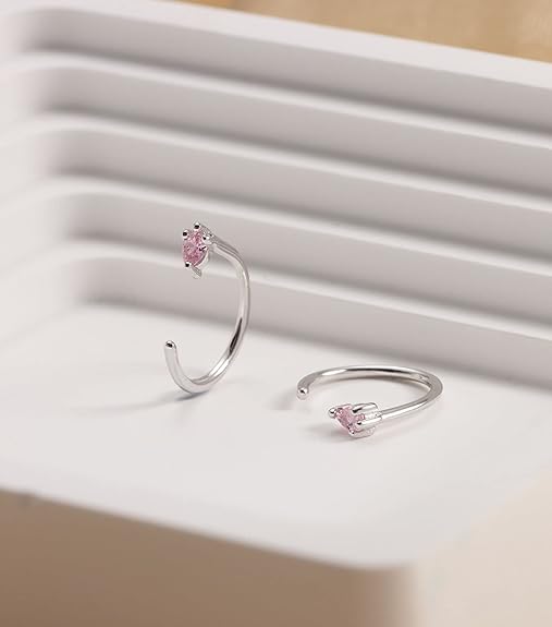 ONE PAIR:  ONE PAIR: EARRINGS MOISSANITE DIAMONDS D Color VVS1 Clarity Brilliant 2 pieces of 3x2mm PINK Pear cut D Color VVS1 MOISSANITE.