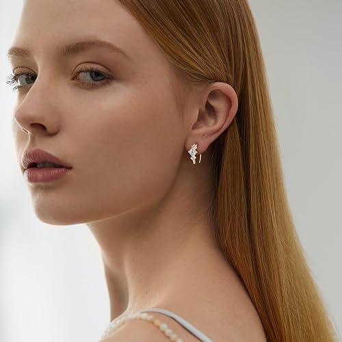 ONE PAIR: 925 Sterling Silver MOISSANITE Earrings HIGH QUALITY MOISSANITE DIAMOND Brilliant ROUND CUT Color: 5MM-Open Hoops-Yellow