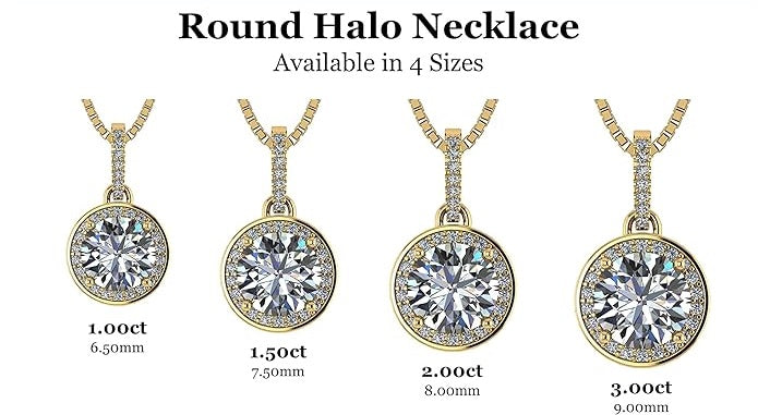 ONE :💎Pendant Necklace 💎 " Pure Brilliance 1.0 CT Zirconia YELLOW GOLD PLATED