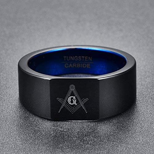 Genuine Carbide Tungsten Color: 6MM BLUE BLACK Design Inlay High Polished inner-face design smooth and shiny. Comfort Fit Wedding Band Size 6-15